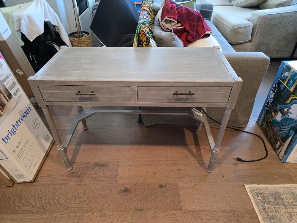 42in Office Desk With Power And Drawers