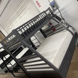 brand new twin full bunk bed bamboo matress included $795