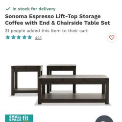 Coffee table set