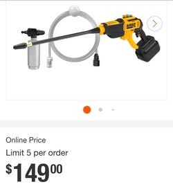 Dewalt pressure washer