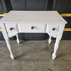 Small Vintage Shabby Chic Desk Console