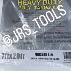 7x20 Heavy Duty Tarp Lona Waterproof New !