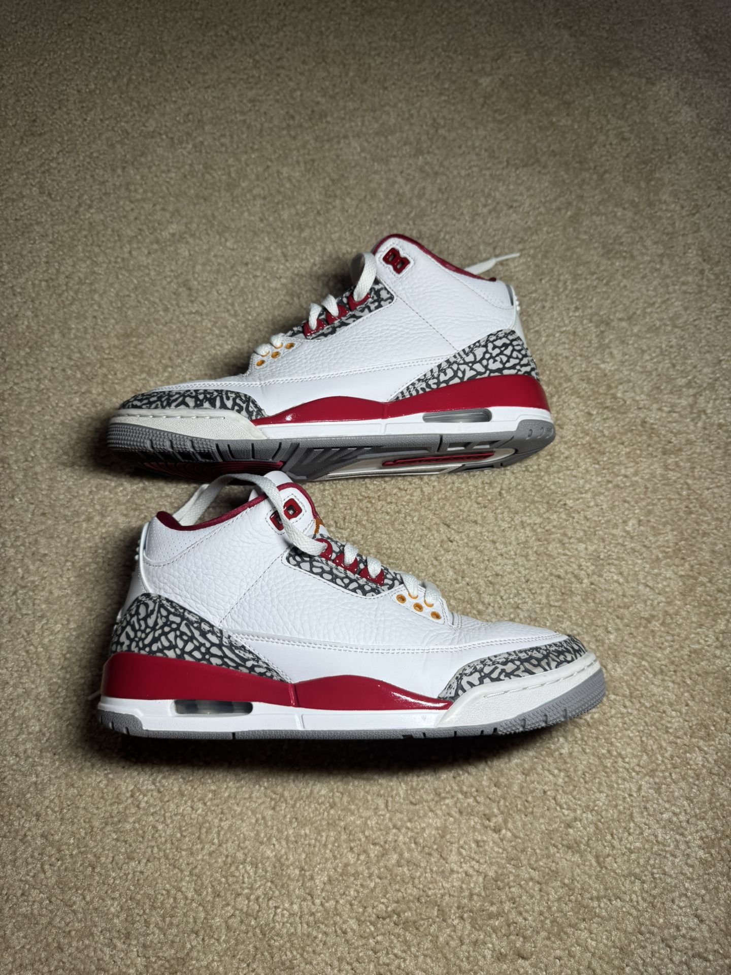 Jordan 3: "Fire Red" (Men's 8)