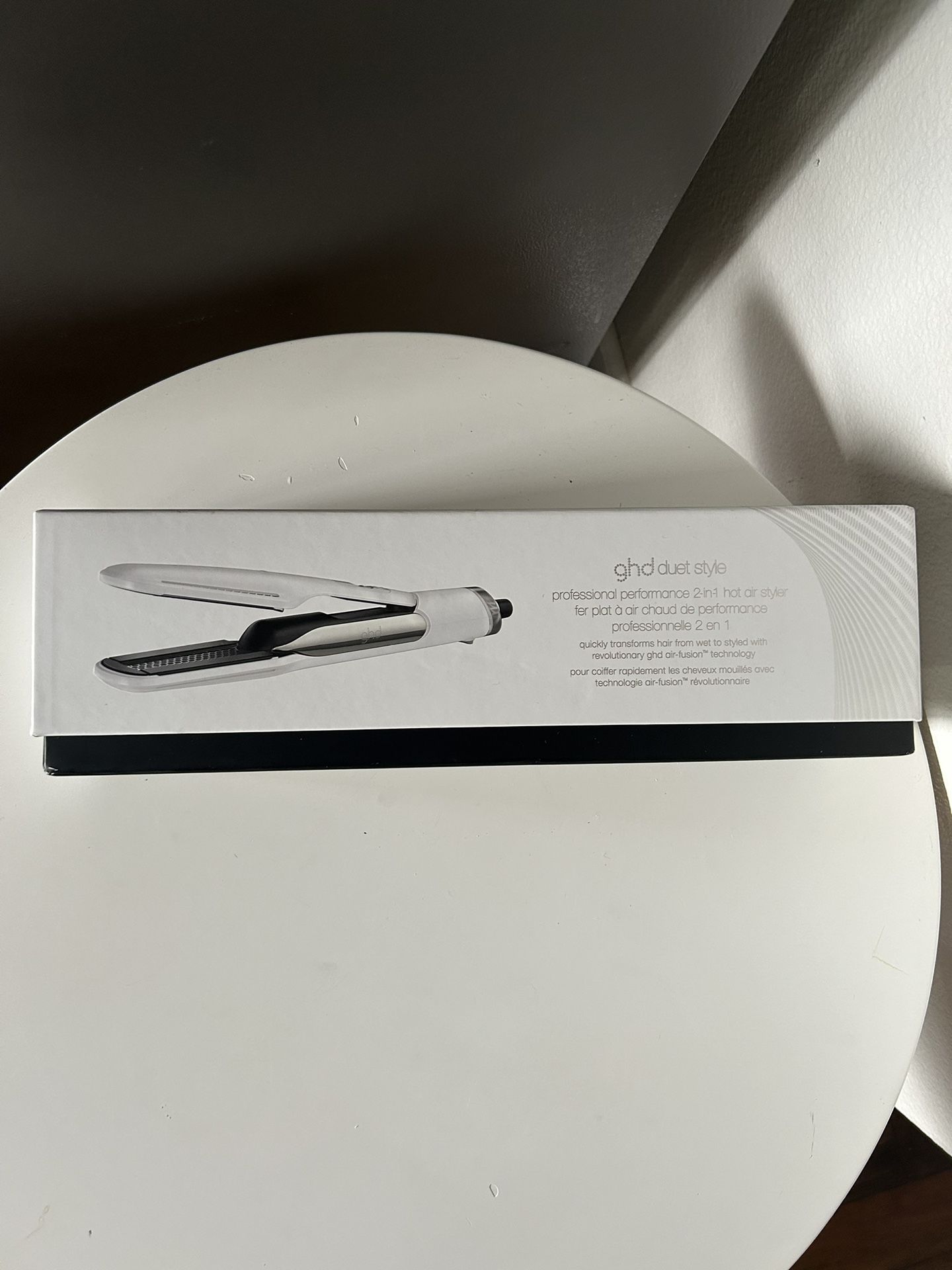 ghd Duet Style ― 2-in-1 Flat Iron Hair Straightener + Hair Dryer, Hot Air Styler to Transform Hair from Wet to Styled ― White