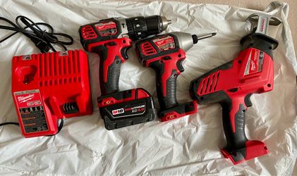 Milwaukee M18 Tool Set with Charger and Battery