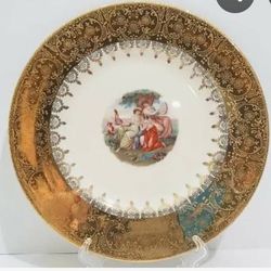 Twelve Edgewood China 22kt Plates 