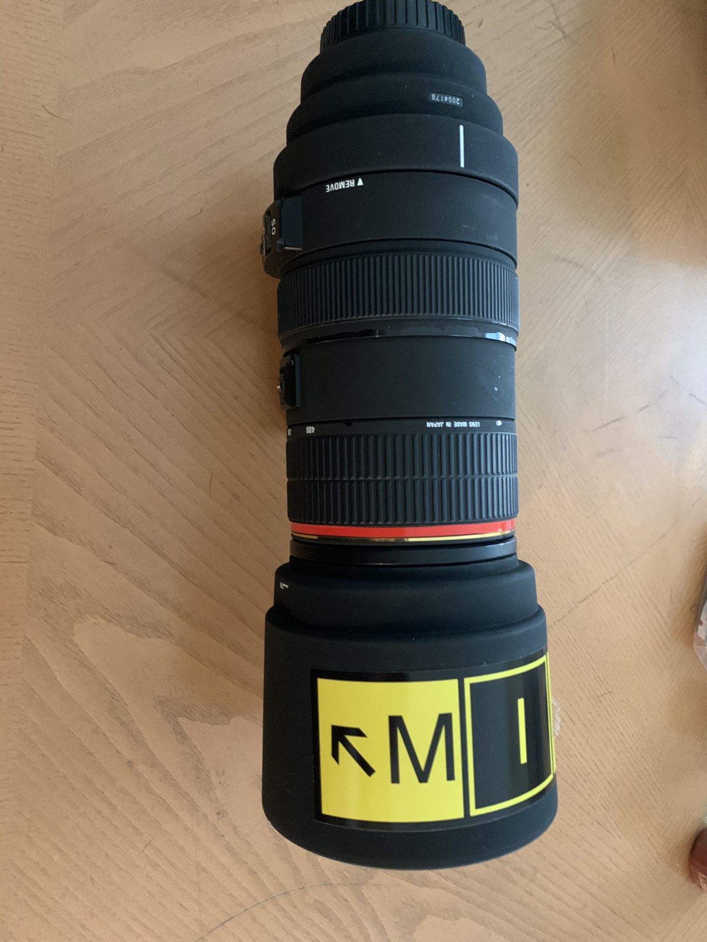 Sigma 80-400 for Canon (EF mount) with image stabilization