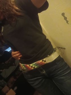 Rainbow studded y2k cute belt🌈