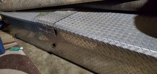 Crome diamond plate tool box