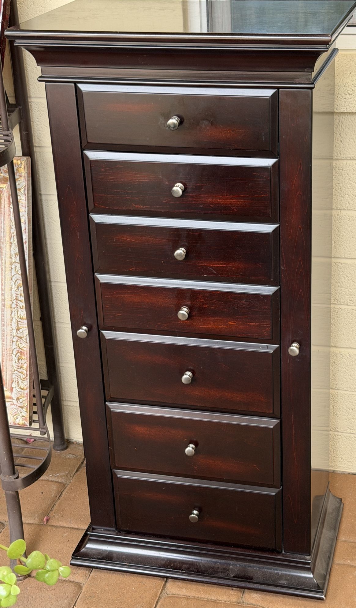 Restoration Hardware RH Tall Floor Jewelry Armoire HEAVY