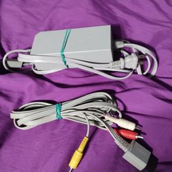 Wii Power Supply & Av Cable