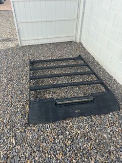 Hooke Road Roof Rack w/ LED Light Bar — Fits Jeep Wrangler JL/Gladiator & Toyota Tacoma