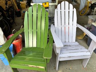 Wooden Adirondack chairs