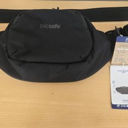 Pacsafe VenturesafeX Anti Theft Hip Pack, Black NEW