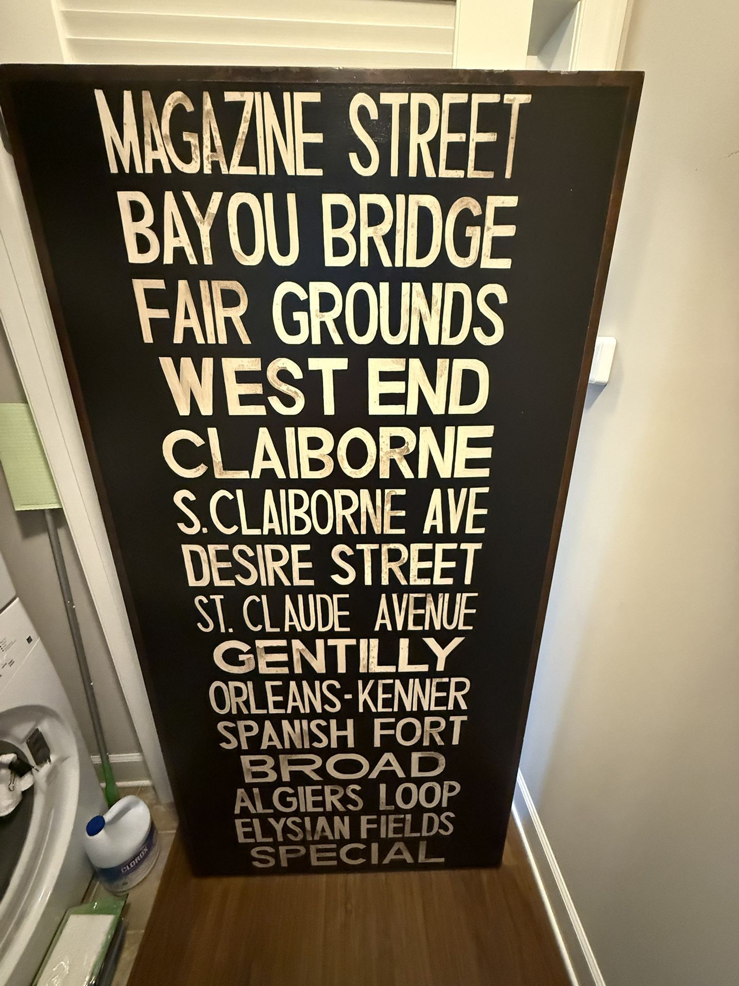 For the NOLA transplants. Large Wood Framed Art