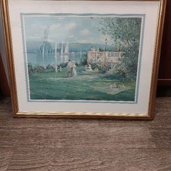 Lithograph (Gentle Breezes) Bye L.Gordon ,838/1000 Out  Of 55 Artists Proofs.,Signed,With Certificate Of Authenticity