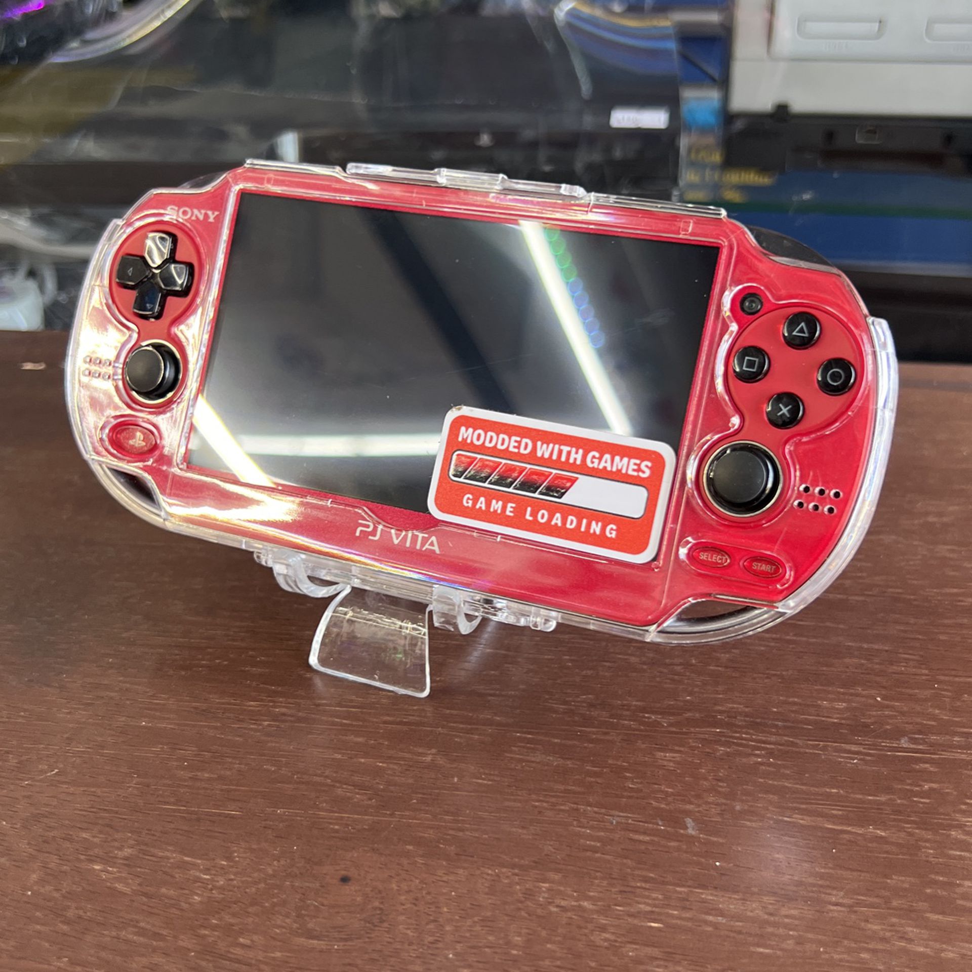 PS Vita OLED - Red Modded w/Games *TRADE IN YOUR OLD GAMES FOR CREDIT*