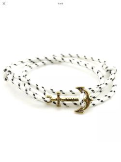 Nautical anchor bracelet