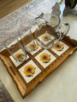 Serving Tray (tile & wood)