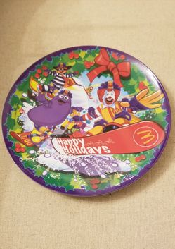 Collectable McDonalds Holiday Plate