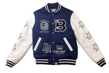 A Bathing Ape BAPE Varsity Jacket Large