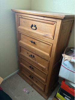 Dresser and nightstand. Solid wood