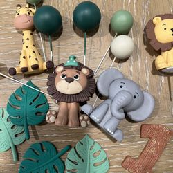 Safari Theme Cake Toppers