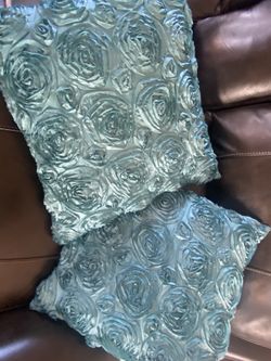 2 Turquoise Pillows