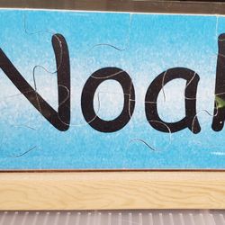 Personalized Puzzle With Wooden Stand.