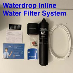 Waterdrop Inline Water Filter System for Refrigerator, Ice Maker, Under Sink, Model 15UC-UF - LIKE NEW.