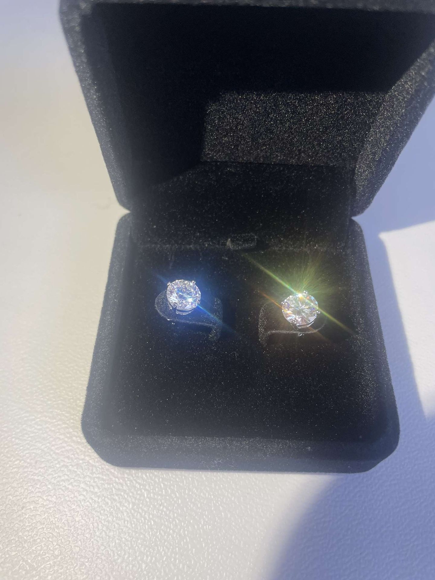4 carat Total Weight Moissanite Diamond Earrings * New