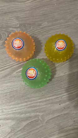 Dave & Buster's Spikey Squeeze Balls Set of 3