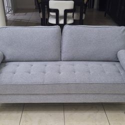 Small Sofa Couch, 2 Seater Fabric Loveseat