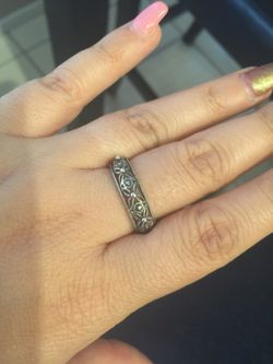 925 sterling silver ring size 8 $12