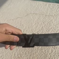 Louis Vuitton LV Initiales Damier Graphite Belt