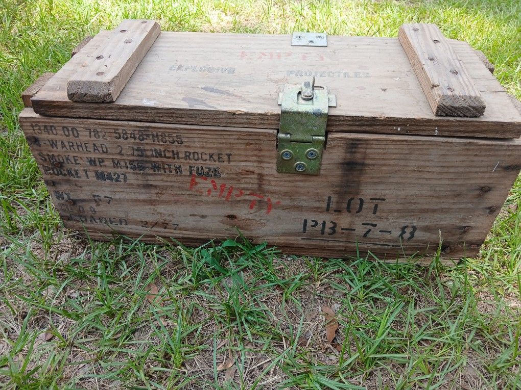 Wooden Ammo Box
