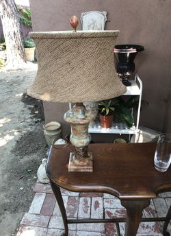 Antique marble lamp