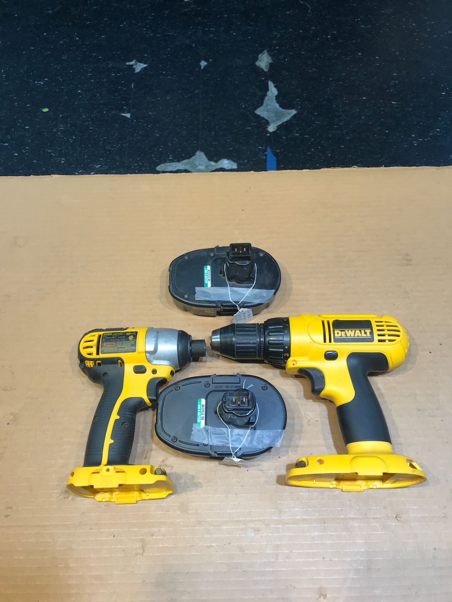 Dewalt DC759 DC825 Drill Driver and Impact Driver