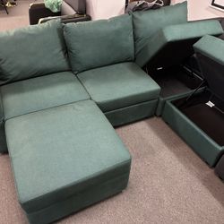 Sales Last Set $250.00!!! New Fabric Sofa Sectional With Storage