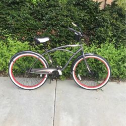 26” Huffy Cranbrook Men’s Dark Gray Beach Cruiser 