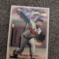 Greg Maddox Baseball Trading Card