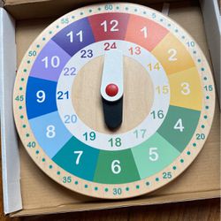 Kids Wood Learning Clock 