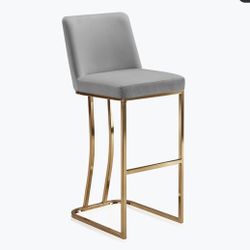 Set Or 4 Gray Bar Stools