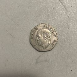 Mexican  1975  10 Pesos Circulated Coin