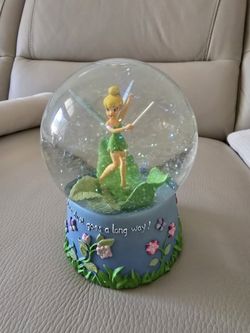 Disney Tinkerbell From Peter Pan Snowglobe Music Box