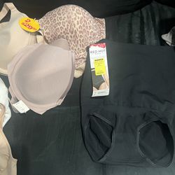New underwear, bras and corsets, also new, price $4 per piece