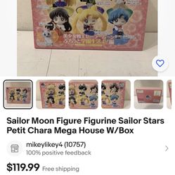 Sailor Moon Figure Petit Chara Figurine Box 