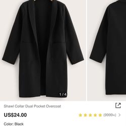 Black Shein Coat/Jacket