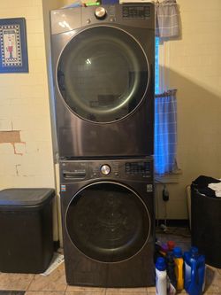 LG ThinQ Stackable Washer and Dryer Set