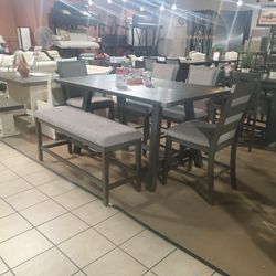 6pc Counter Height Dining Set